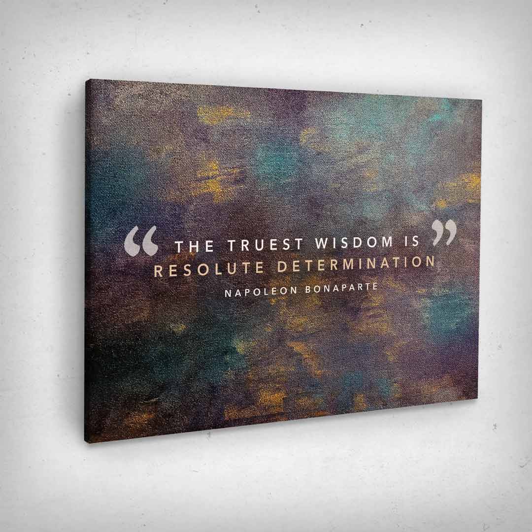Leinwand Bild „Determination“ von Motivational Art Seitenansicht