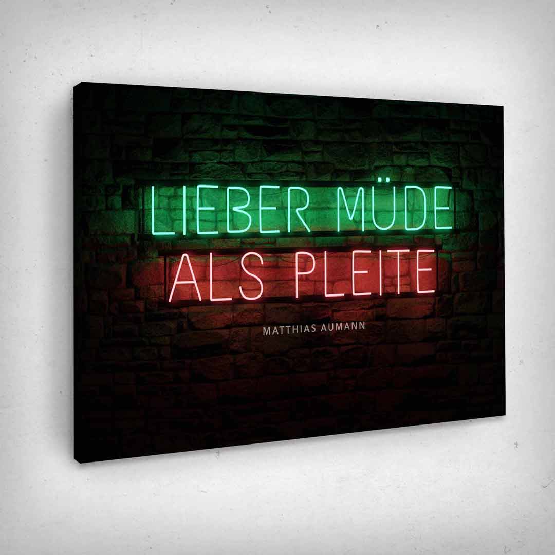 Lieber Müde als Pleite - Matthias Aumann