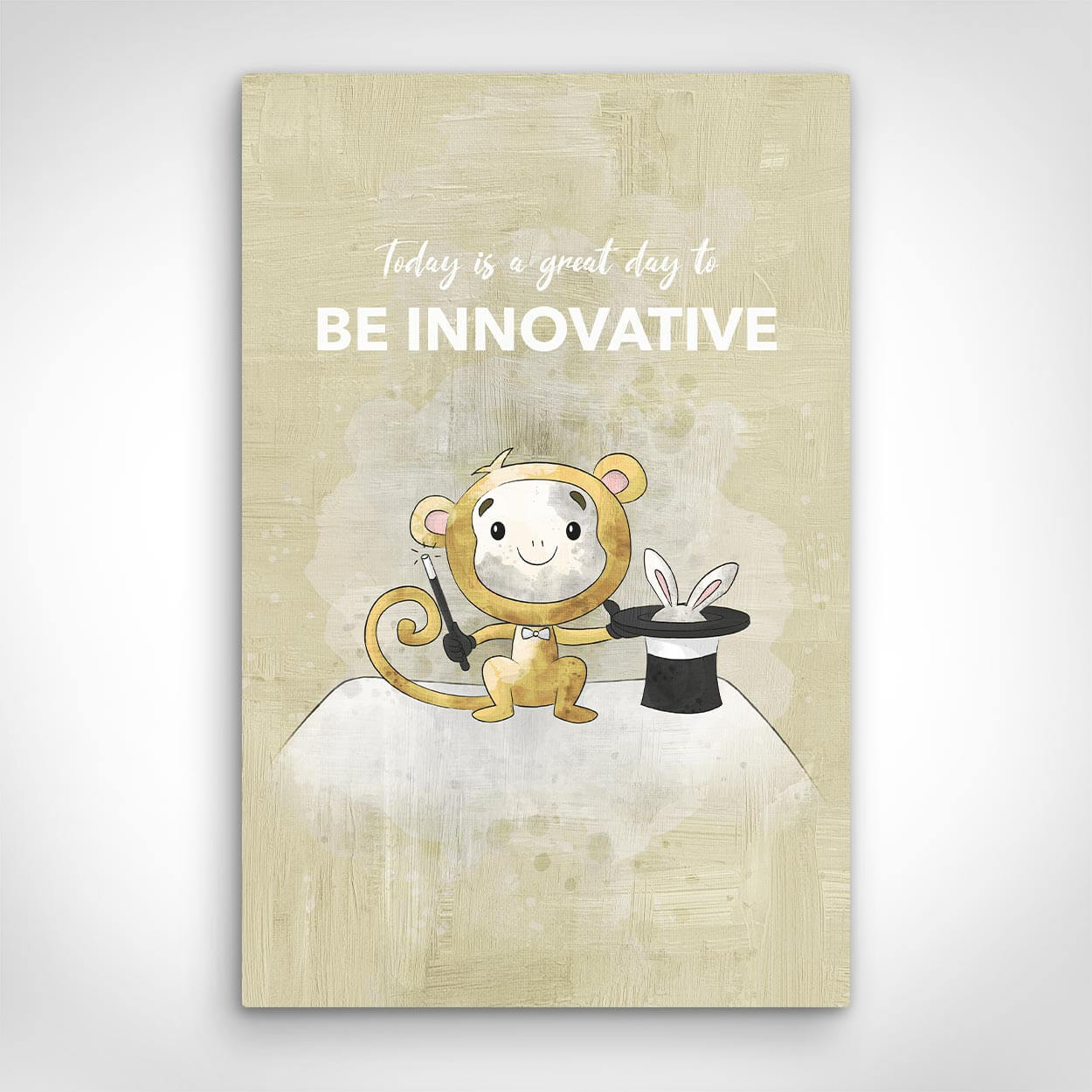 Leinwand Bild „Be Innovative“ von Motivational Art Vorderansicht