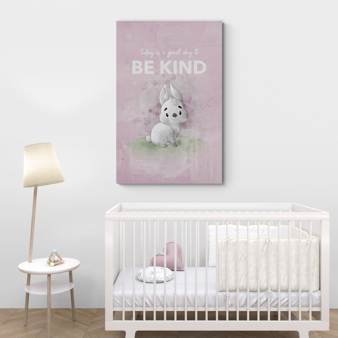 Leinwand Kinderzimmer „Be Kind“ von Motivational Art