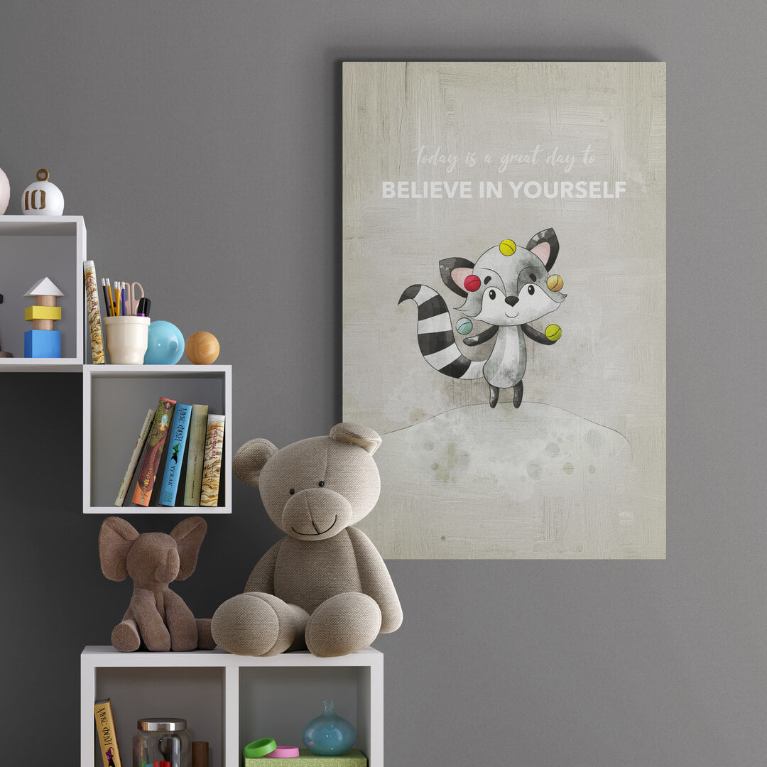 Leinwand Kinderzimmer „Believe In Yourself“ von Motivational Art