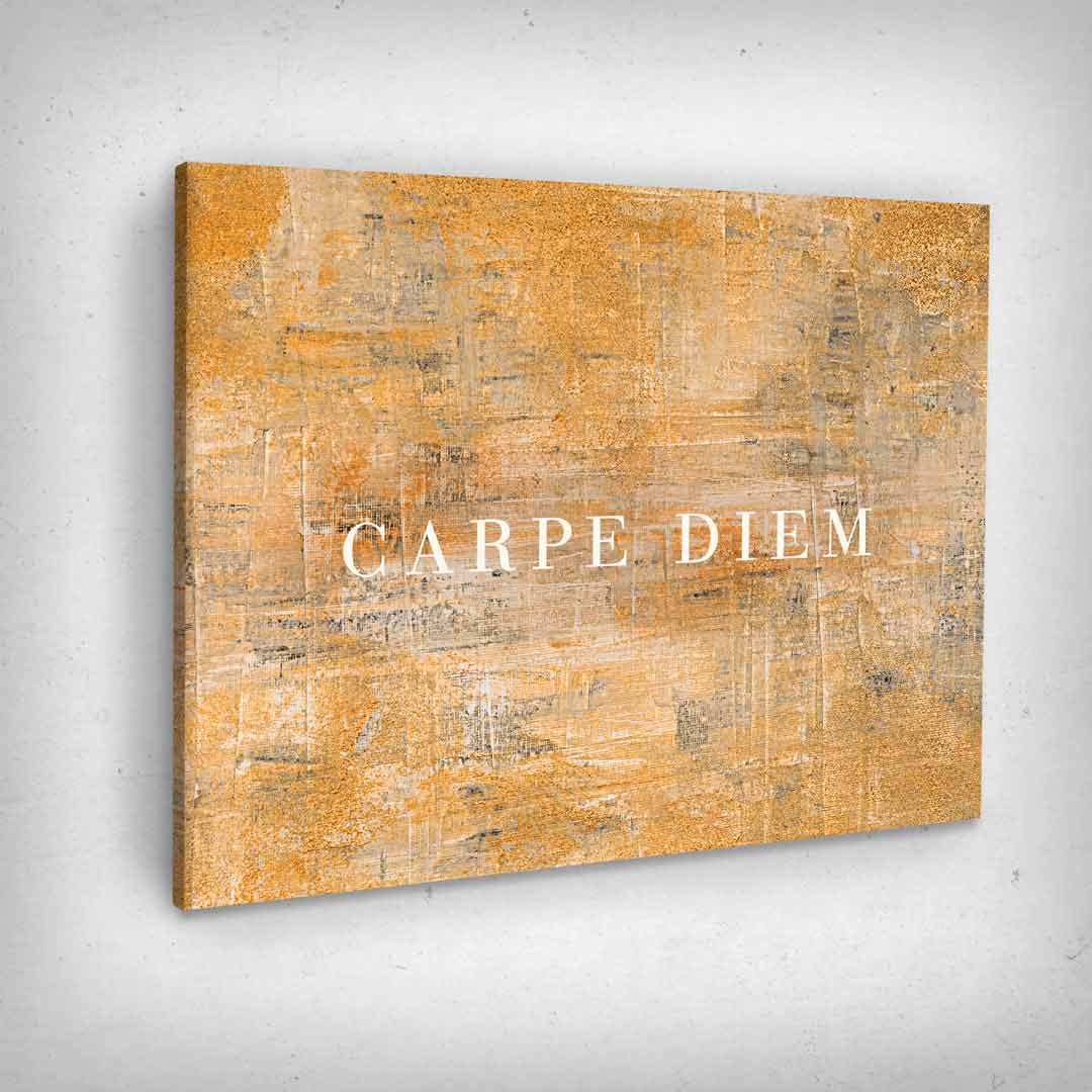 Leinwand Bild „Carpe Diem“ von Motivational Art Seitenansicht 