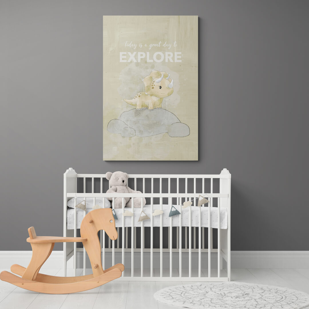 Leinwand Kinderzimmer „Explore“ von Motivational Art