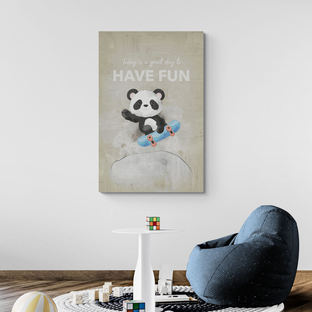 Leinwand Kinderzimmer „Have Fun“ von Motivational Art