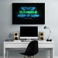 Büro Bilder Leinwand „Fly High Keep it Low“ von Motivational Art