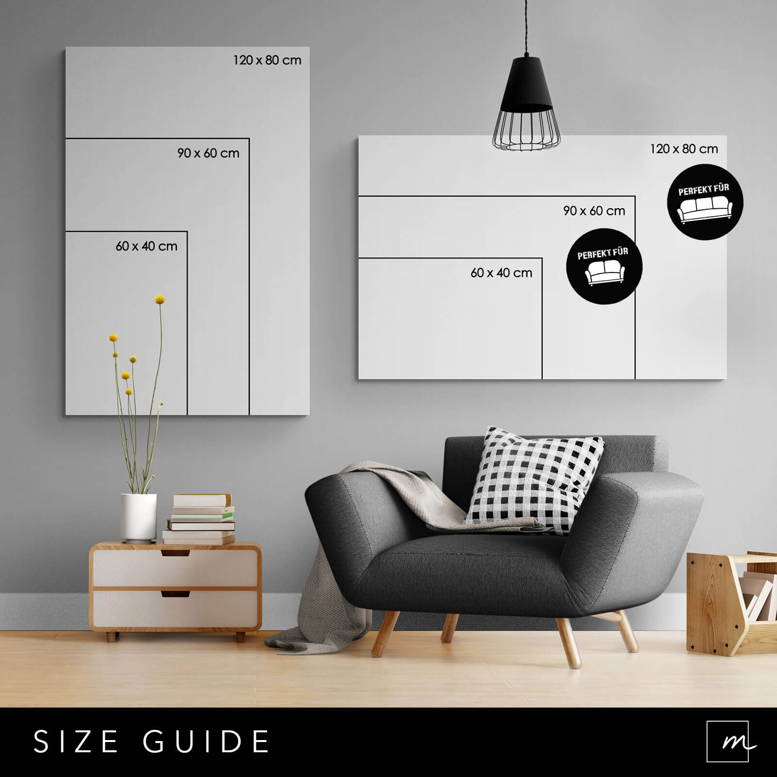 Leinwand Bilder Size Guide