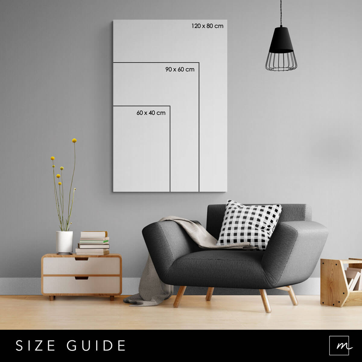 Size Guide Motivational Art