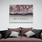 Leinwand Wohnzimmer „Be Unique“ von Motivational Art