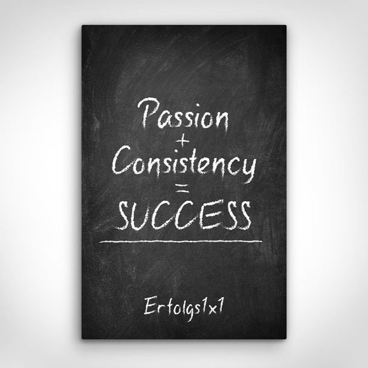 Leinwand Bild „Erfolgsrechnung“ von Motivational Art Vorderansicht