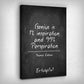 Leinwand Bild „Genius is...“ von Motivational Art Seitenansicht 