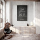 Leinwand Wohnzimmer „Just F****** Do It“ von Motivational Art