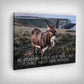 Leinwand Bild „Stubborn Donkey“ von Motivational Art Seitenansicht 