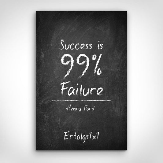 Leinwand Bild „Success is...“ von Motivational Art Vorderansicht
